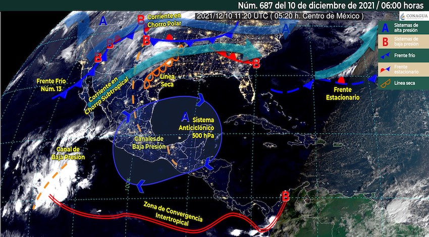 Clima SMN Frente Frío 13 