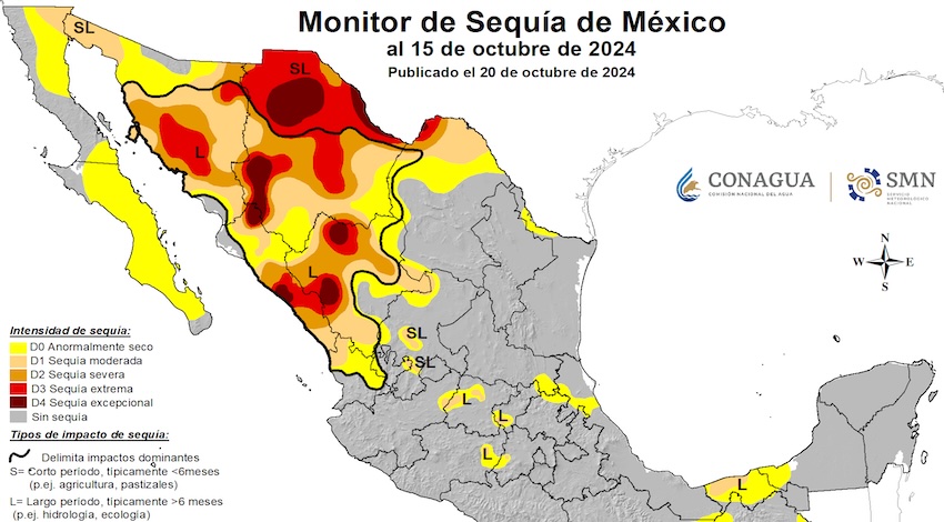 Monitor de Sequía de México 