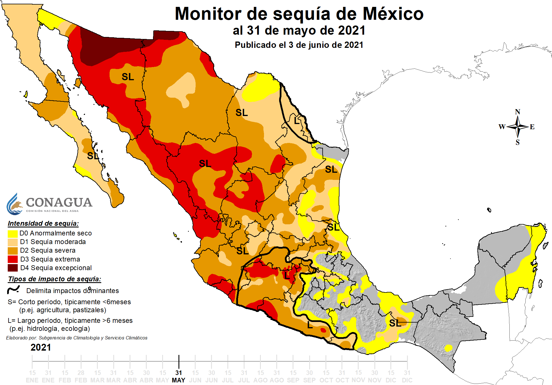 Monitor de Sequía de México 